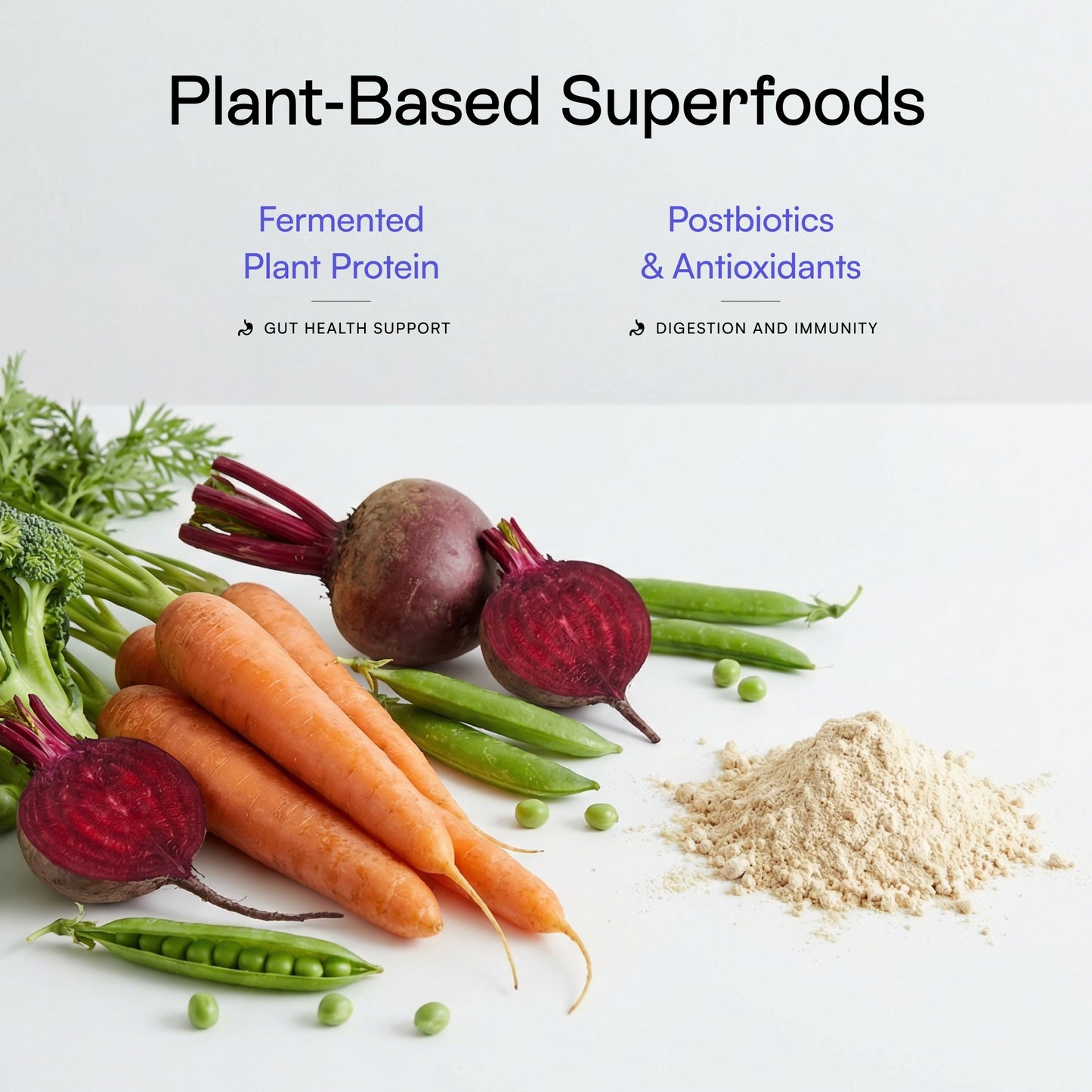 Fermented plant protein, postbiotics, and antioxidants in PawCo LuxBites premium fresh dog food supports digestion, and gut health.