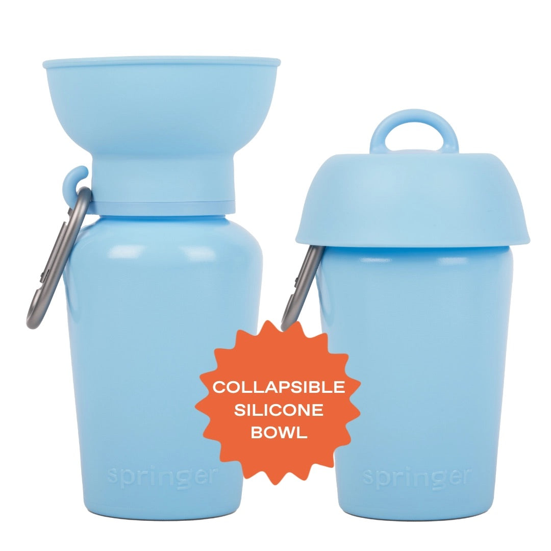 Dog Travel Water Bottle - 20oz Flip Bowl