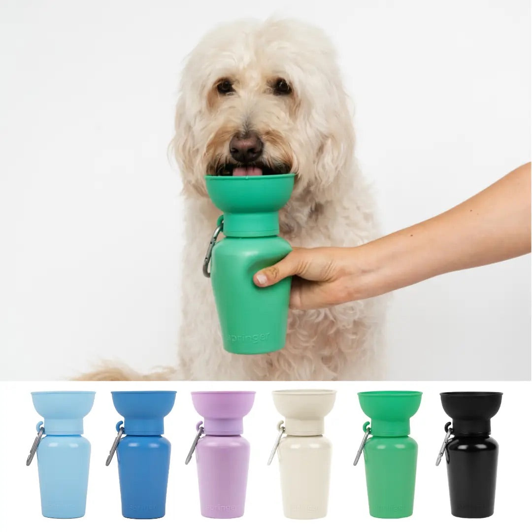 Dog Travel Water Bottle - 20oz Flip Bowl