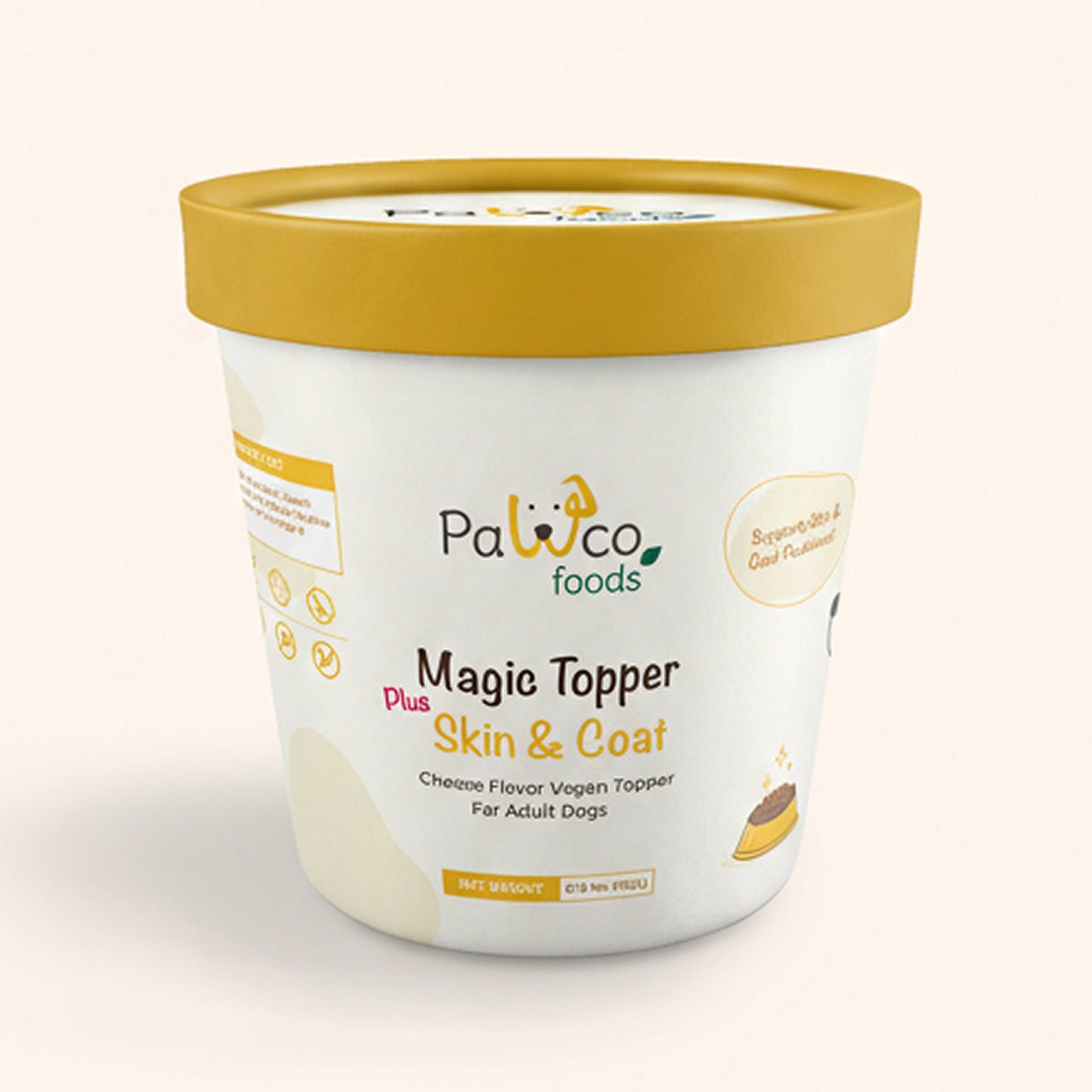 PawCo Magic Topper Skin & Coat – dog food meal topper carton front on white background – PawCo Foods