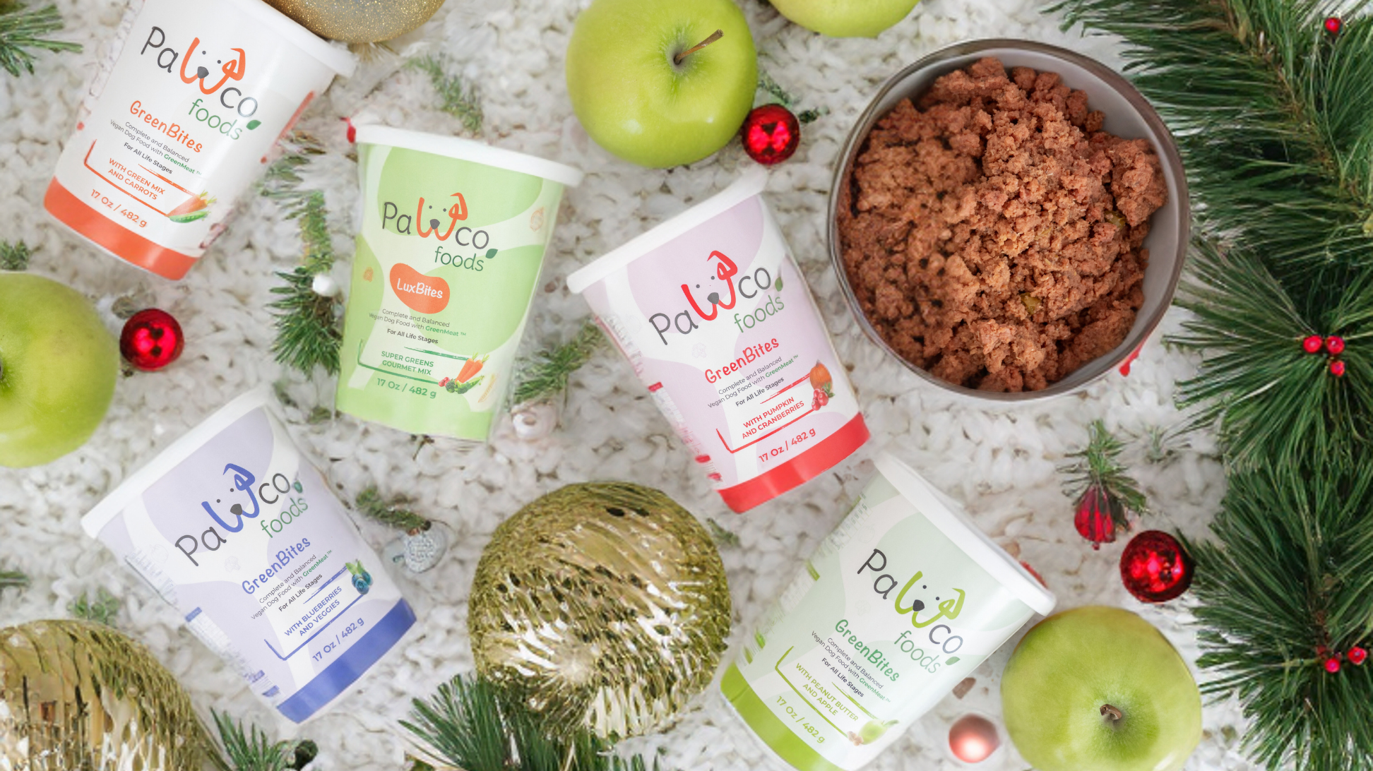 Deck the Bowls with Sustainable Plant-Based Dog Food!