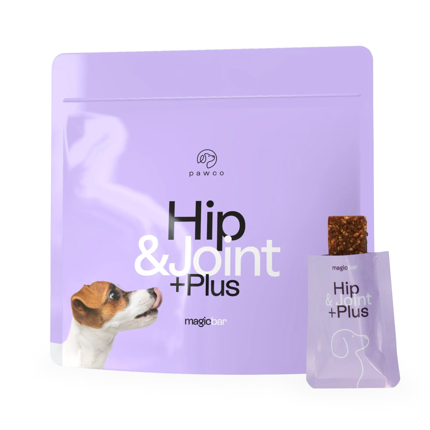 PawCo Magic Bar Hip & Joint 8-pack — plant-based dog treat for mobility support