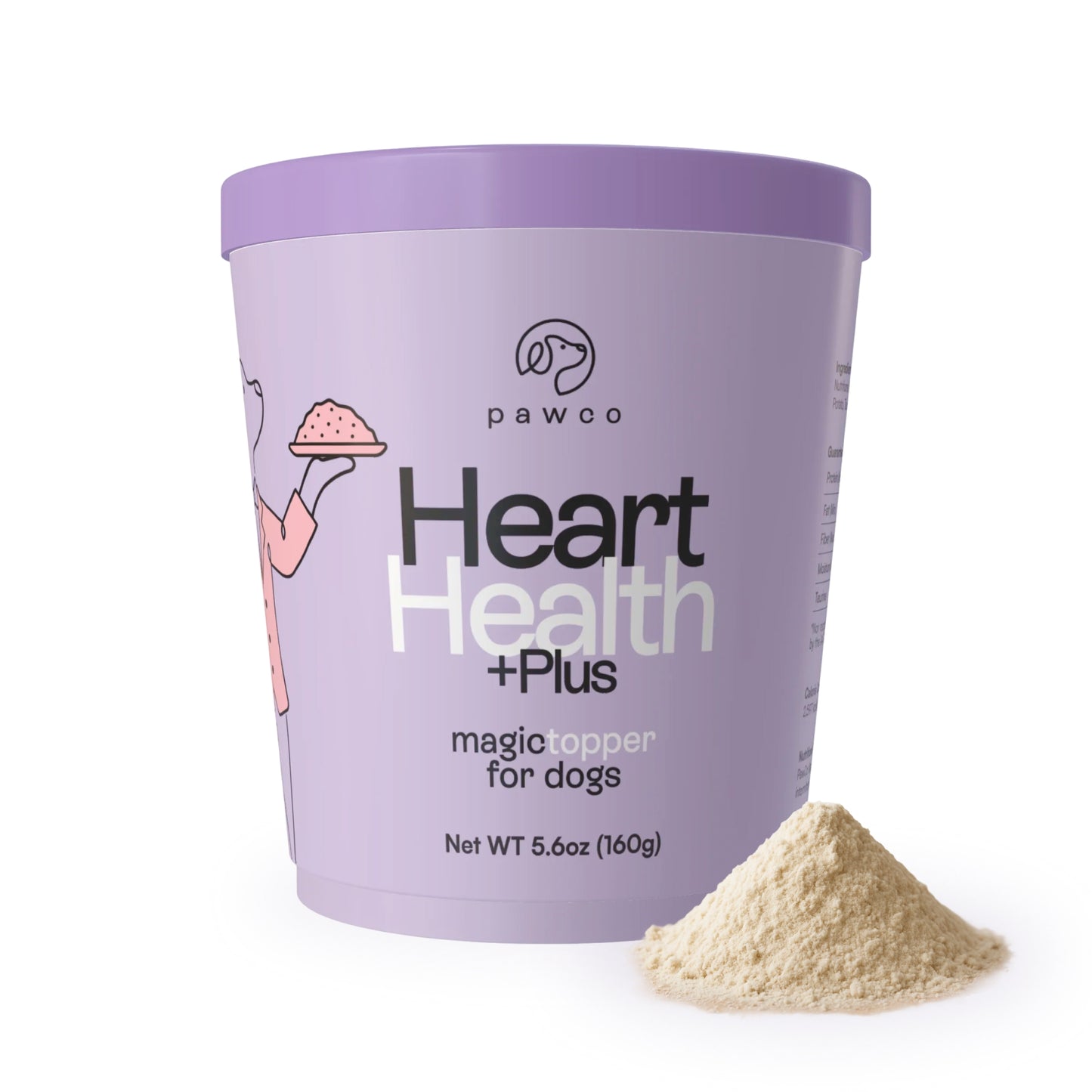 PawCo Magic Topper Heart Health 5.6oz — plant-based dog food topper for vitality support