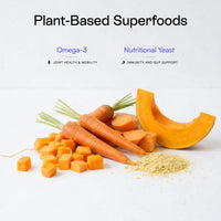 Omega-3s, nutritional yeast, and plant-based superfoods in PawCo Magic Topper Hip & Joint dog food topper support joint health, mobility, immunity, and gut health