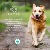 PawCo sustainable science-backed dog treats — proudly made in USA, veterinarian formulated