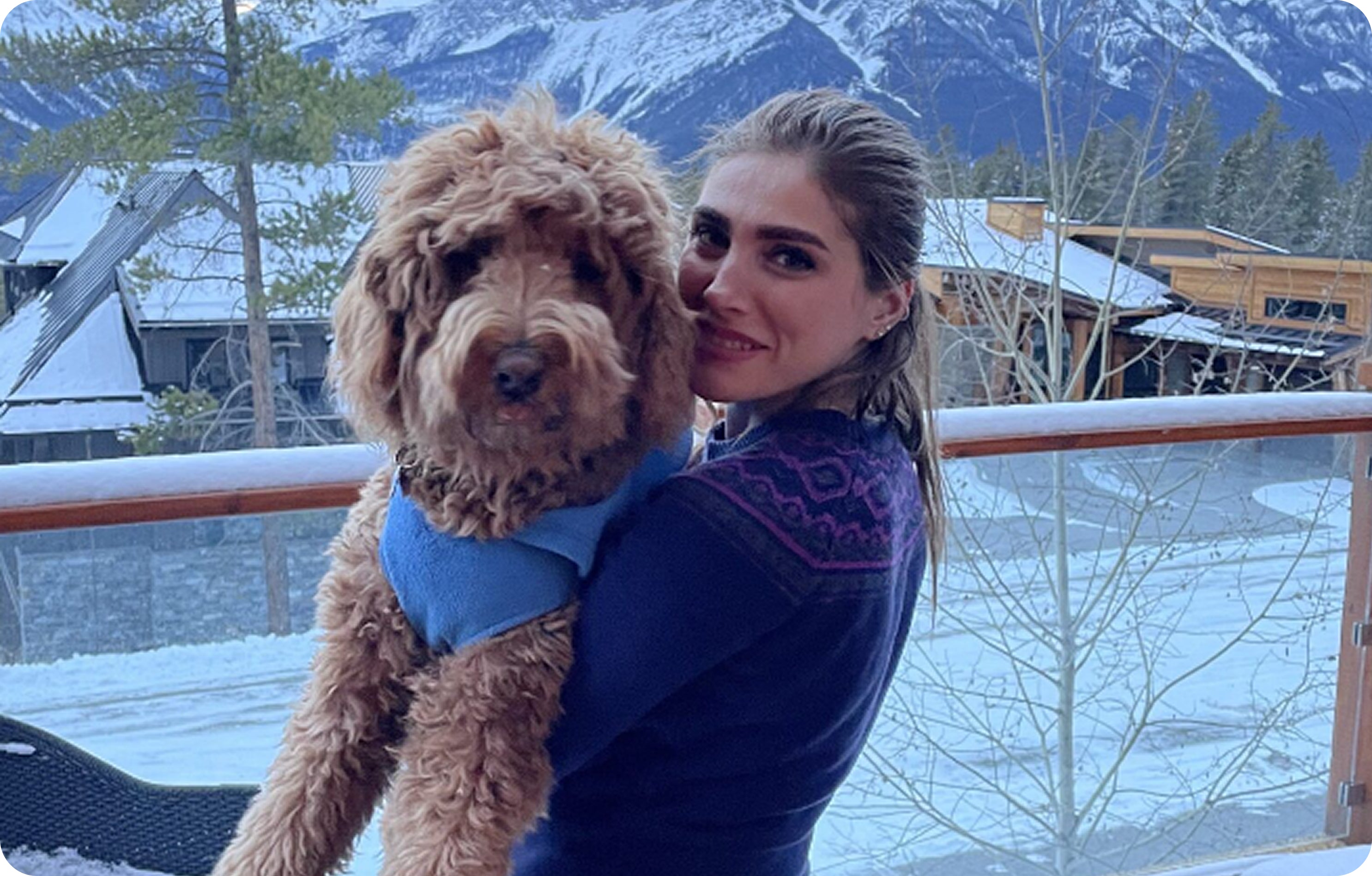 Dr. Mahsa Vazin, PawCo founder, holding her dog - PawCo Foods