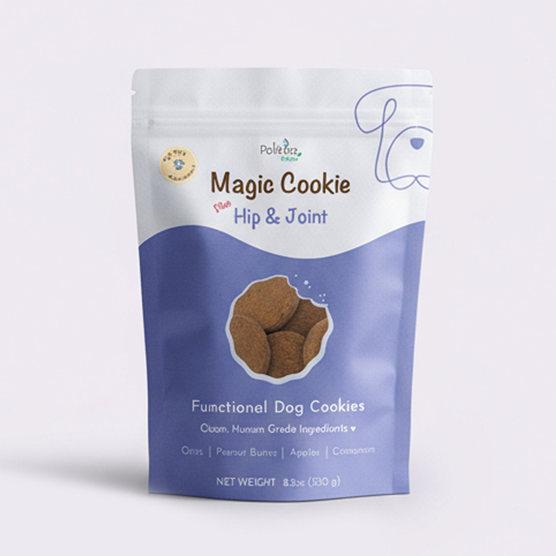 PawCo PawCo Magic Cookie Hip & Joint – functional dog treat bag front on white background – PawCo Foods