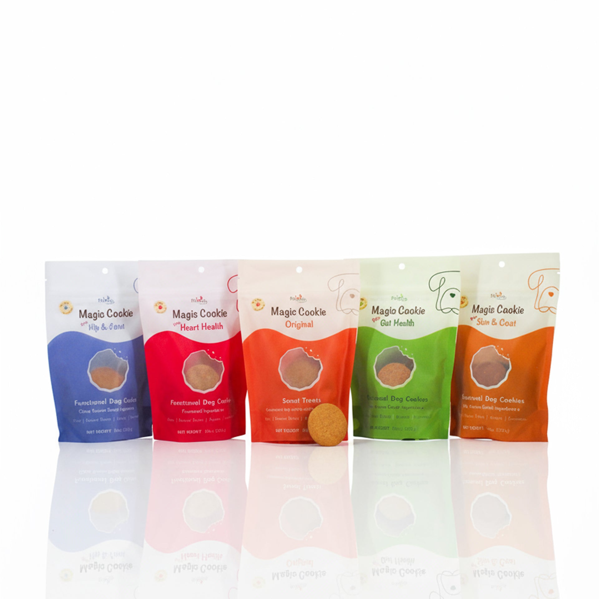 PawCo Magic Cookie Variety Box – assortment of functional dog treat cookies for dog wellness 