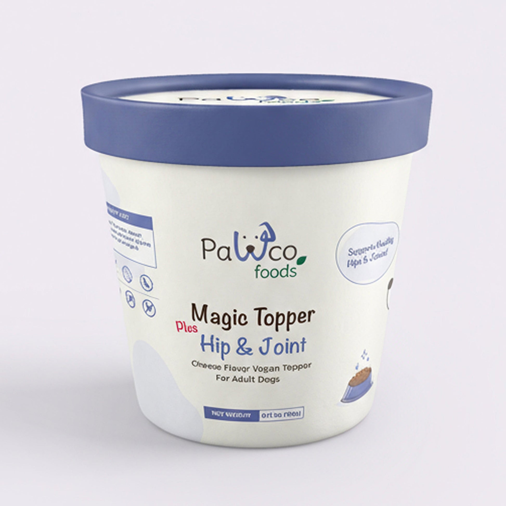 PawCo Magic Topper Hip & Joint – dog food meal topper carton front on white background – PawCo Foods