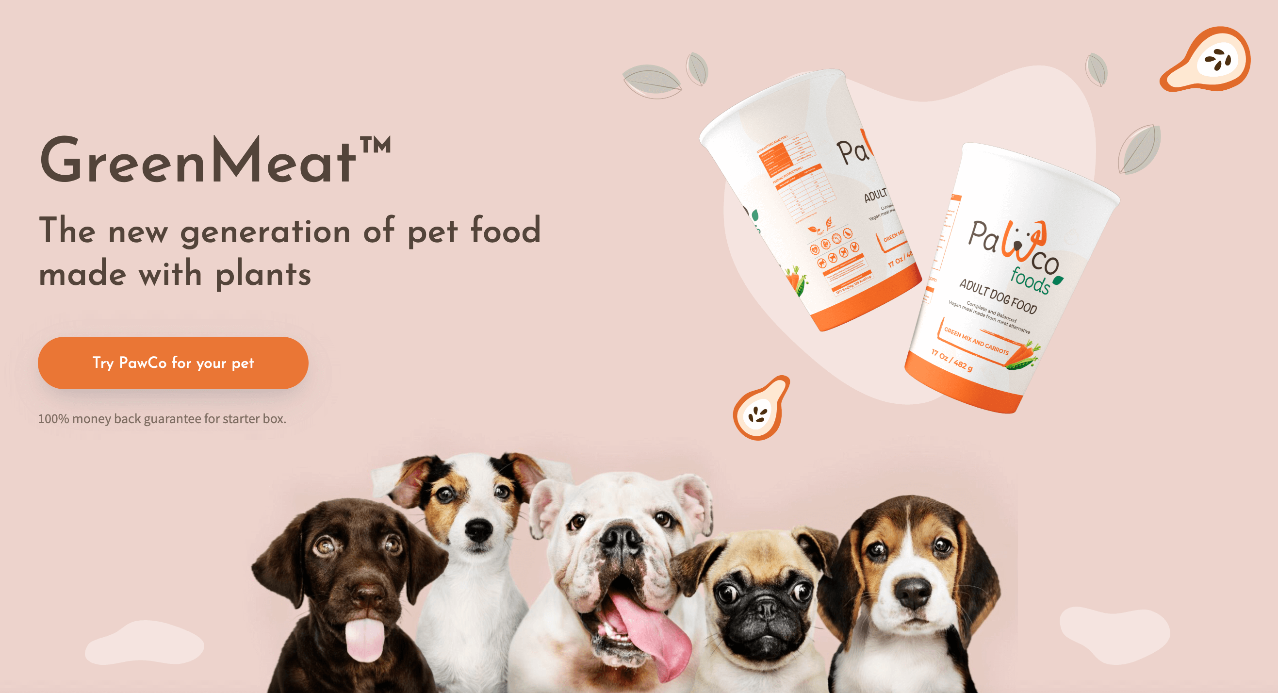 Pawco foods the first fresh plant based dog food